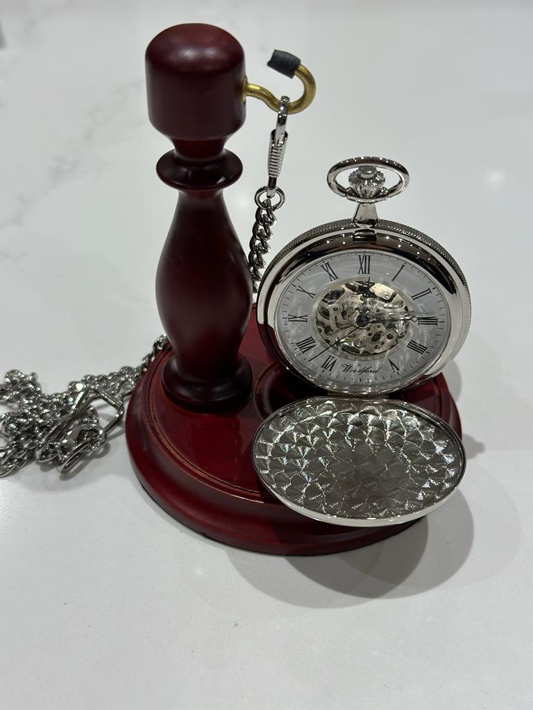 Silver Pocket Watch Gift for Groom