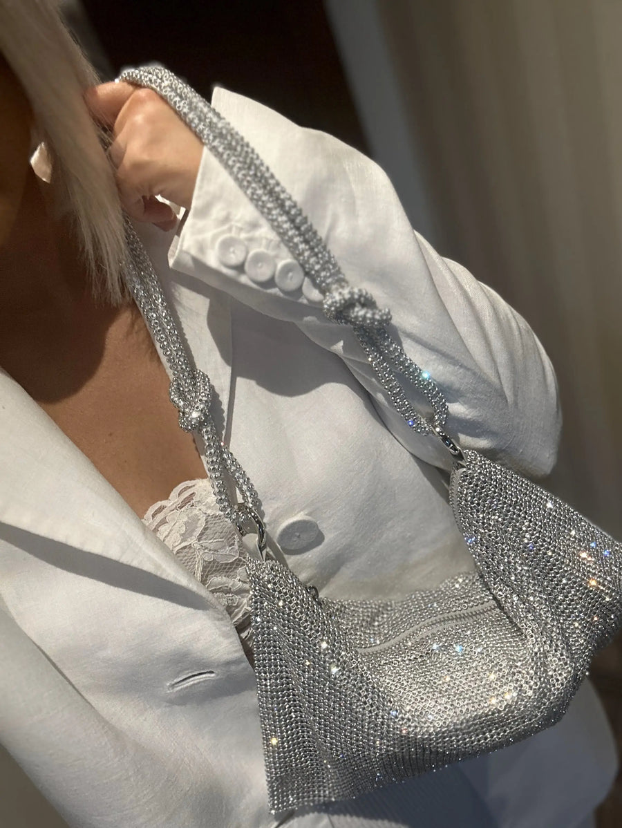 Silver Sparkly Bag