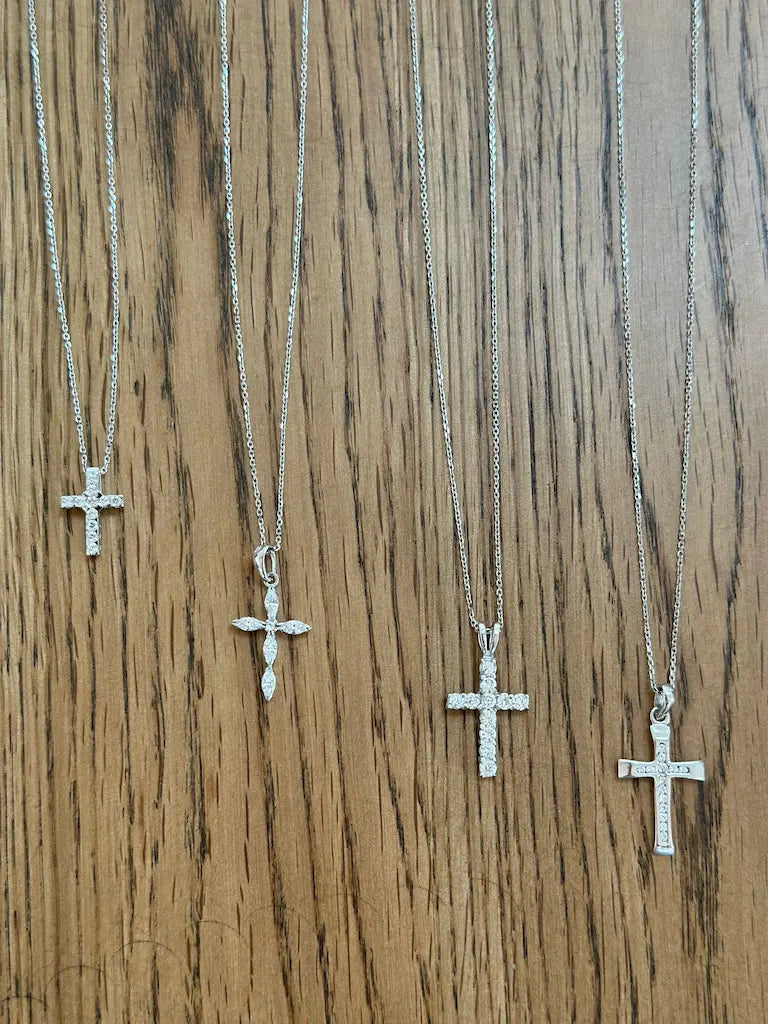 Ladies Silver Cross and Chain
