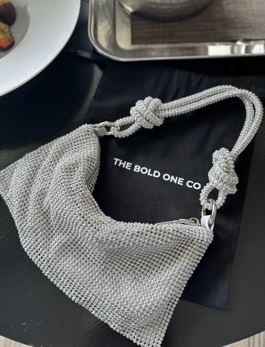 Small Silver Ladies Bag - The Bold One Co