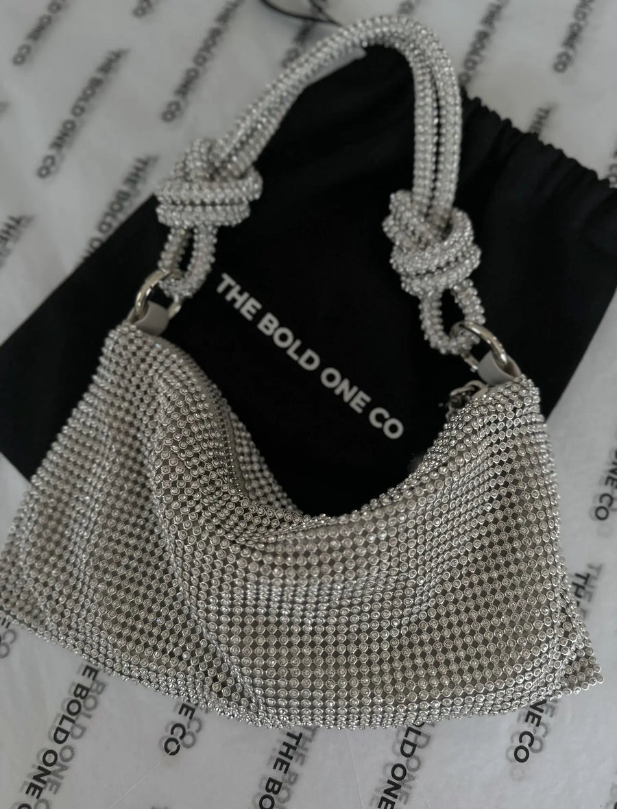 Small Silver Ladies Bag - The Bold One