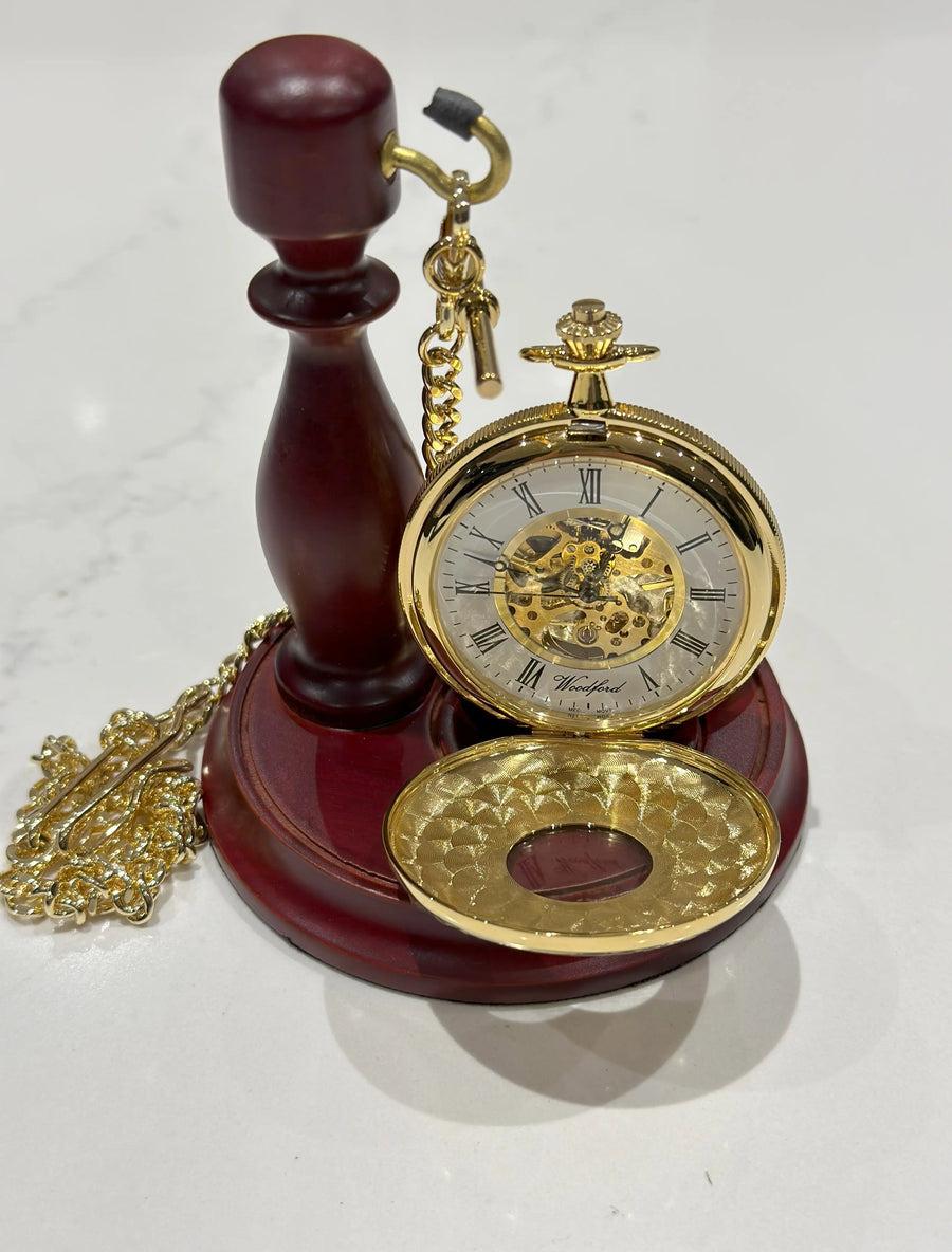 Woodford Gold Pocket Watch Engraved