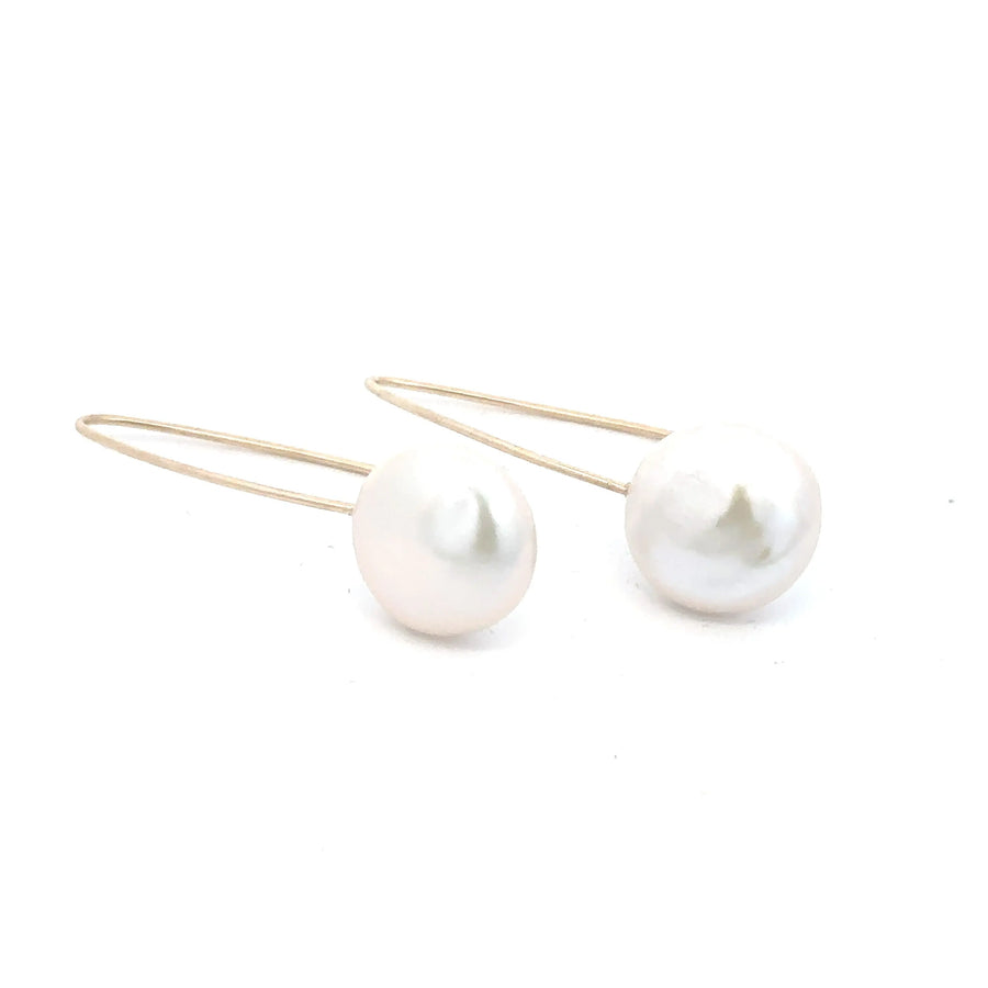 9ct Gold Coin Pearl Drops The Bold One Co