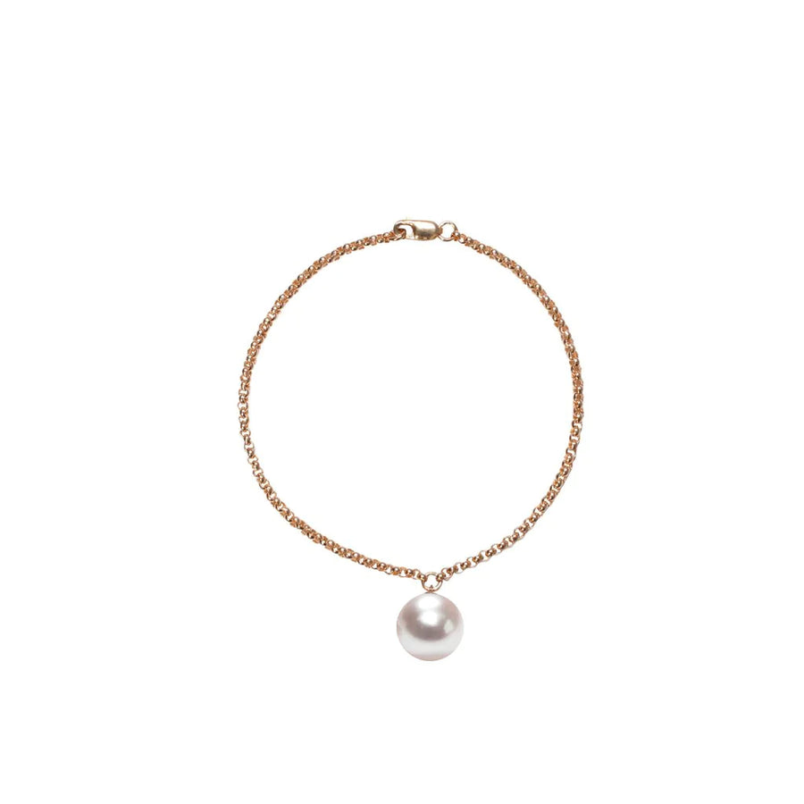 bracelet with freshwater pearl charm - The Bold One Co