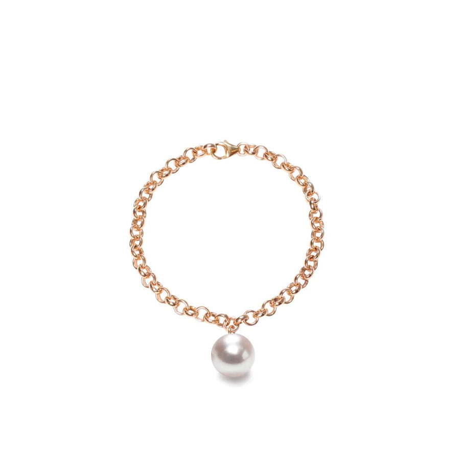 Large chain bracelet with XXL freshwater pearl - The Bold One Co