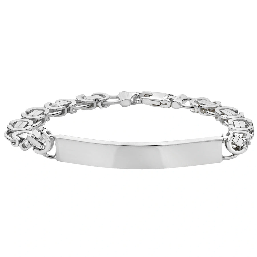 Sterling Silver Id Bracelet - The Bold One Co