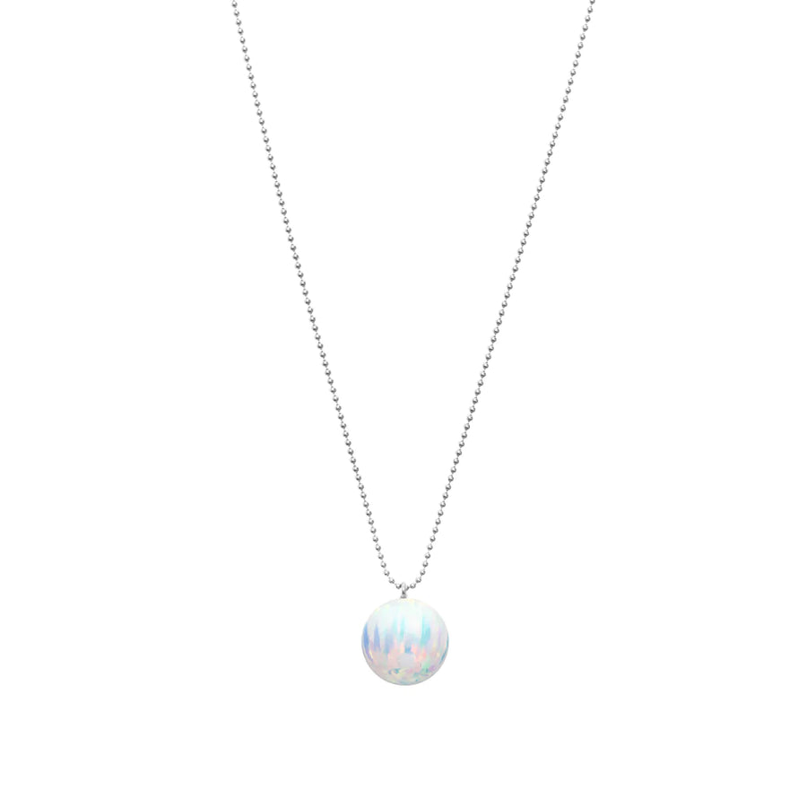 Orbis Ice Opal ball chain - Sterling Silver