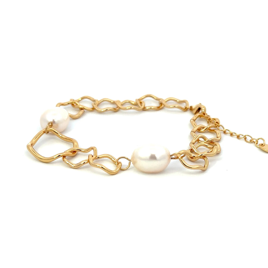 Gold Pearl bracelet - The Bold One Co